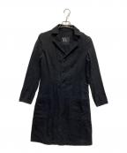 Y'sワイズ）の古着「コットンリネンロングコート」｜ブラック