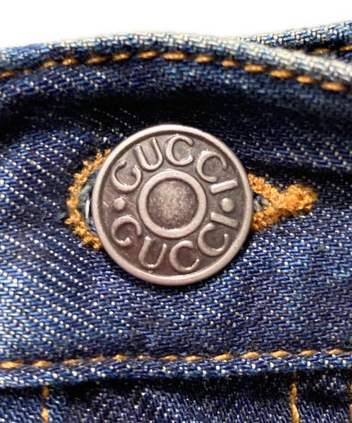GUCCI（グッチ）GUCCI (グッチ) ホースビットコットンデニムパンツ インディゴ サイズ:32の古着・服飾アイテム