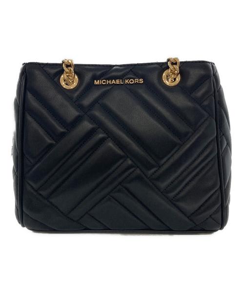 MICHAEL KORS（マイケル・コース）MICHAEL KORS (マイケル・コース) キルティングチェーン2Wayバッグ ブラックの古着・服飾アイテム