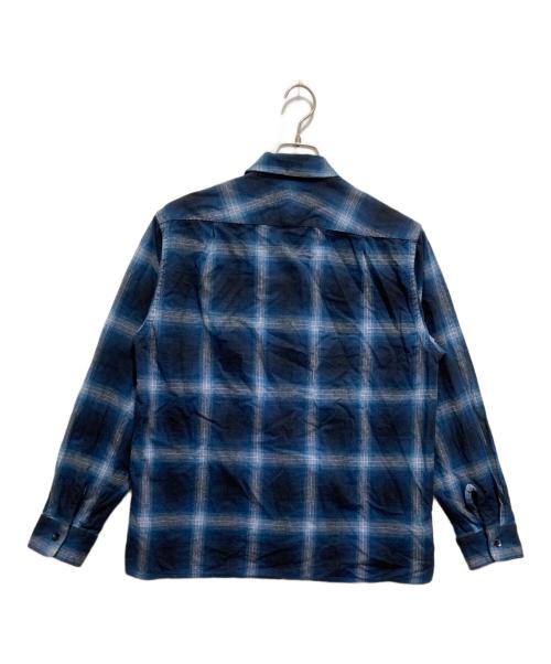 PENDLETON（ペンドルトン）PENDLETON (ペンドルトン) オープンカラー チェックシャツ ネイビー サイズ:Mの古着・服飾アイテム