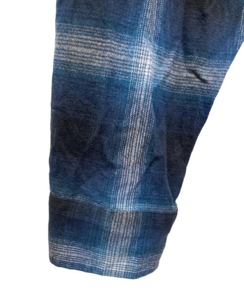 PENDLETON（ペンドルトン）PENDLETON (ペンドルトン) オープンカラー チェックシャツ ネイビー サイズ:Mの古着・服飾アイテム