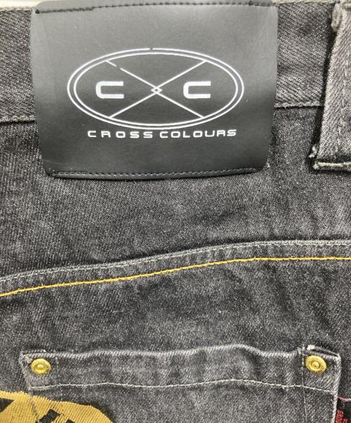CROSS COLOURS（クロスカラーズ）CROSS COLOURS (クロスカラーズ) デニムバギーパンツ ブラック サイズ:Lの古着・服飾アイテム