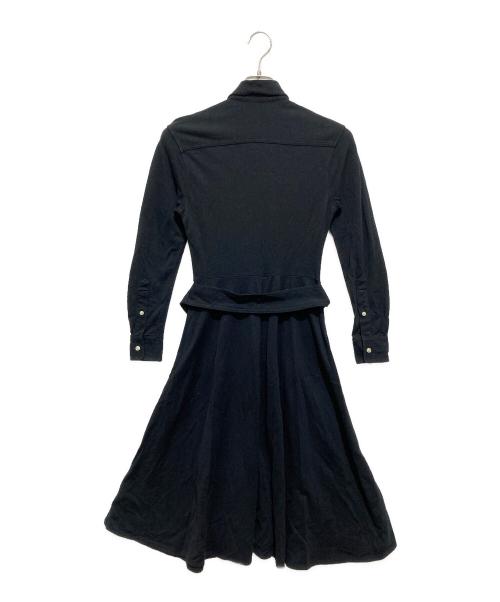 POLO RALPH LAUREN（ポロ・ラルフローレン）POLO RALPH LAUREN (ポロ・ラルフローレン) ポニー刺繍ポロシャツワンピース ブラック サイズ:XSの古着・服飾アイテム