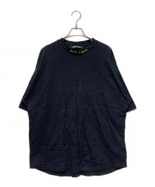 Palm Angels（パーム エンジェルス）の古着「襟ロゴプリントTシャツ」｜ブラック