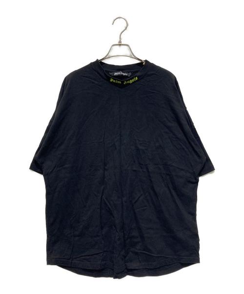 Palm Angels（パーム エンジェルス）Palm Angels (パーム エンジェルス) 襟ロゴプリントTシャツ ブラック サイズ:XLの古着・服飾アイテム