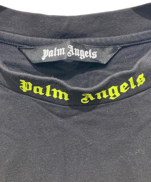 Palm Angels（パーム エンジェルス）Palm Angels (パーム エンジェルス) 襟ロゴプリントTシャツ ブラック サイズ:XLの古着・服飾アイテム