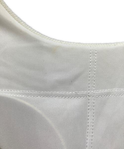 L'AUBE BLANC（ローブ ブラン）L'AUBE BLANC (ローブ ブラン) Balloon peplum Knit tops ホワイト サイズ:FREEの古着・服飾アイテム