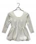 L'AUBE BLANC（ローブ ブラン）の古着「Balloon peplum Knit tops」｜ホワイト