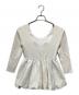 L'AUBE BLANC (ローブ ブラン) Balloon peplum Knit tops ホワイト サイズ:FREE：9000円