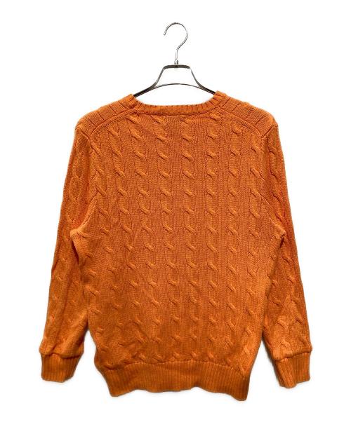 POLO RALPH LAUREN（ポロ・ラルフローレン）POLO RALPH LAUREN (ポロ・ラルフローレン) ケーブルニット オレンジ サイズ:Ｓの古着・服飾アイテム