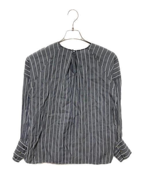 UNITED ARROWS TOKYO（ユナイテッドアローズトウキョウ）UNITED ARROWS TOKYO (ユナイテッドアローズトウキョウ) ティアード ギャザー ロングスリーブ ブラウス グレー サイズ:不明の古着・服飾アイテム