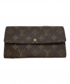 LOUIS VUITTONルイ ヴィトン）の古着「フラップ長財布」｜ブラウン