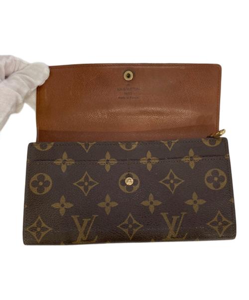 LOUIS VUITTON（ルイ ヴィトン）LOUIS VUITTON (ルイ ヴィトン) フラップ長財布 ブラウンの古着・服飾アイテム