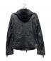 EMPORIO ARMANI (エンポリオ アルマーニ) ラムレザーフーデッドジャケット ブラック サイズ:48：36000円