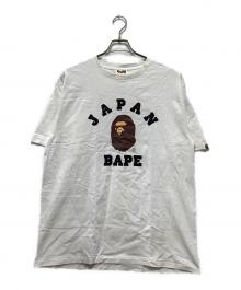 BAPE BY A BATHING APE（ベイプバイアベイシングエイプ）の古着「エイププリントTシャツ」｜ホワイト