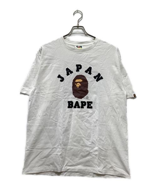 BAPE BY A BATHING APE（ベイプバイアベイシングエイプ）BAPE BY A BATHING APE (ベイプバイアベイシングエイプ) エイププリントTシャツ ホワイト サイズ:XLの古着・服飾アイテム