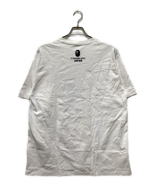 BAPE BY A BATHING APE（ベイプバイアベイシングエイプ）BAPE BY A BATHING APE (ベイプバイアベイシングエイプ) エイププリントTシャツ ホワイト サイズ:XLの古着・服飾アイテム