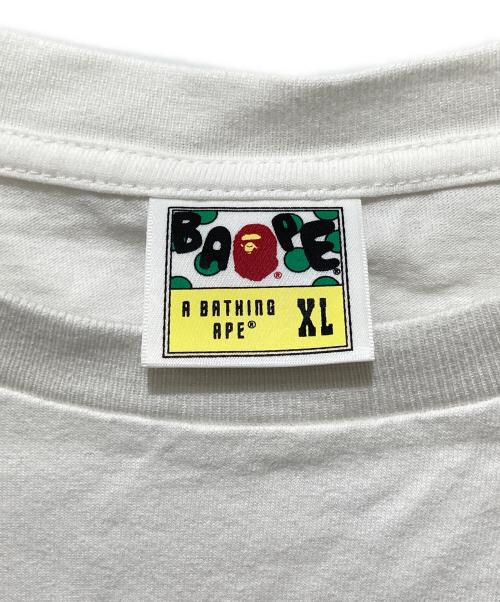BAPE BY A BATHING APE（ベイプバイアベイシングエイプ）BAPE BY A BATHING APE (ベイプバイアベイシングエイプ) エイププリントTシャツ ホワイト サイズ:XLの古着・服飾アイテム
