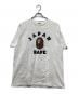 BAPE BY A BATHING APE（ベイプバイアベイシングエイプ）の古着「エイププリントTシャツ」｜ホワイト
