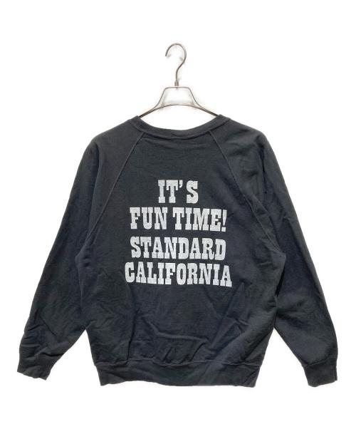 STANDARD CALIFORNIA（スタンダードカリフォルニア）STANDARD CALIFORNIA (スタンダードカリフォルニア) PEANUTS (ピーナッツ) Cowabunga Crew Sweat グレー サイズ:Lの古着・服飾アイテム