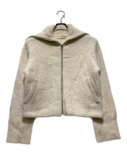 DES PRES（デ プレ）DES PRES (デ プレ) フォックスカシミヤ ジップアップブルゾン ベージュ サイズ:OneSizeの古着・服飾アイテム
