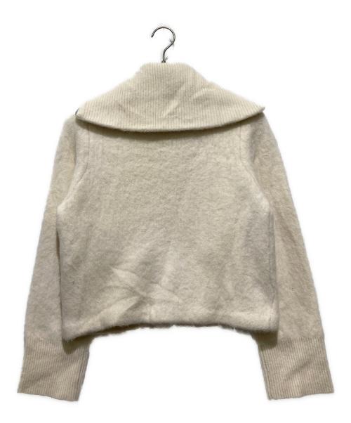 DES PRES（デ プレ）DES PRES (デ プレ) フォックスカシミヤ ジップアップブルゾン ベージュ サイズ:OneSizeの古着・服飾アイテム