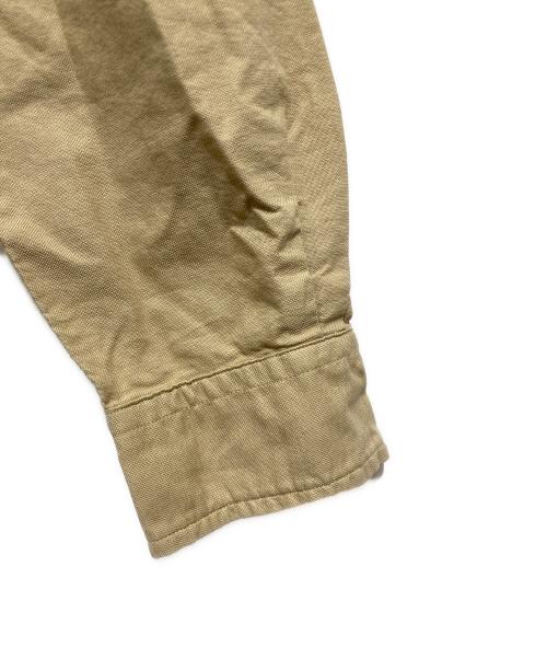 POLO RALPH LAUREN（ポロ・ラルフローレン）POLO RALPH LAUREN (ポロ・ラルフローレン) 裾ポニージップWポケットシャツ ベージュ サイズ:XSの古着・服飾アイテム