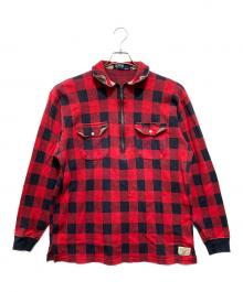 POLO RALPH LAUREN（ポロ・ラルフローレン）の古着「バッファローチェックプルオーバーシャツ」｜ブラック×レッド