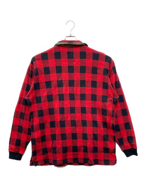 POLO RALPH LAUREN（ポロ・ラルフローレン）POLO RALPH LAUREN (ポロ・ラルフローレン) バッファローチェックプルオーバーシャツ ブラック×レッド サイズ:Mの古着・服飾アイテム