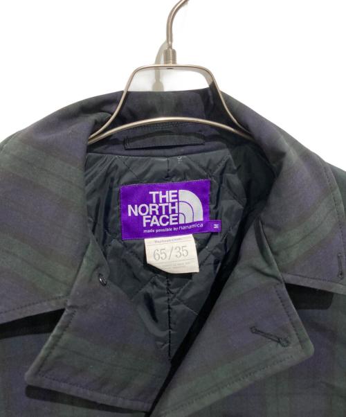 THE NORTHFACE PURPLELABEL（ザ・ノースフェイス パープルレーベル）THE NORTHFACE PURPLELABEL (ザ・ノースフェイス パープルレーベル) ステンカラーコート グリーン サイズ:Mの古着・服飾アイテム