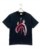 A BATHING APEアベイシングエイプ）の古着「TIE DYE TWIST SHARK TEE」｜ブラック