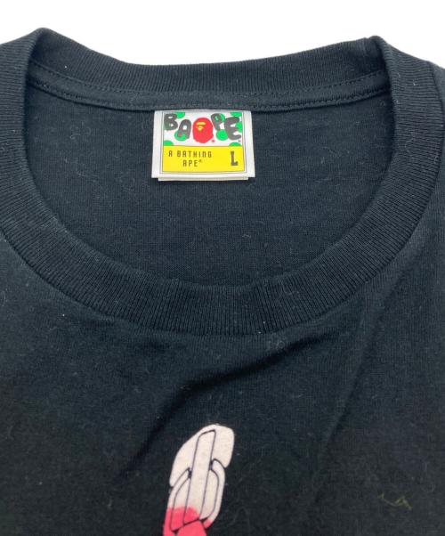 A BATHING APE（アベイシングエイプ）A BATHING APE (アベイシングエイプ) TIE DYE TWIST SHARK TEE ブラック サイズ:Lの古着・服飾アイテム
