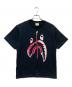 A BATHING APE（アベイシングエイプ）の古着「TIE DYE TWIST SHARK TEE」｜ブラック