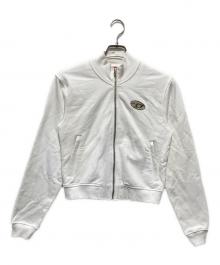 DIESEL（ディーゼル）の古着「ジップアップスウェットジャケット」｜ホワイト