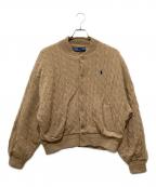POLO RALPH LAURENポロ・ラルフローレン）の古着「ウールカシミヤボンバージャケット」｜ブラウン