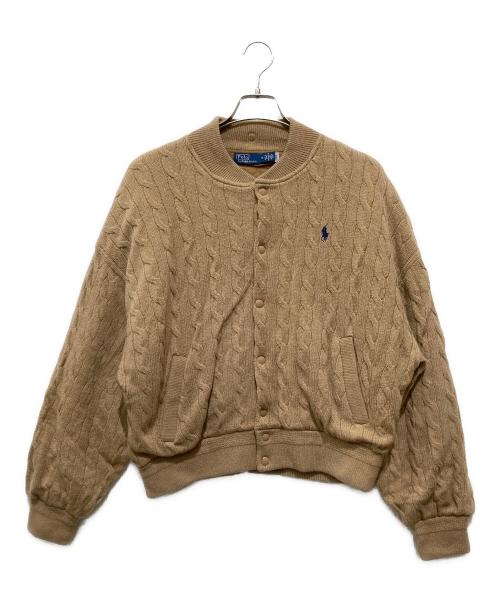 POLO RALPH LAUREN（ポロ・ラルフローレン）POLO RALPH LAUREN (ポロ・ラルフローレン) ウールカシミヤボンバージャケット ブラウン サイズ:Mの古着・服飾アイテム