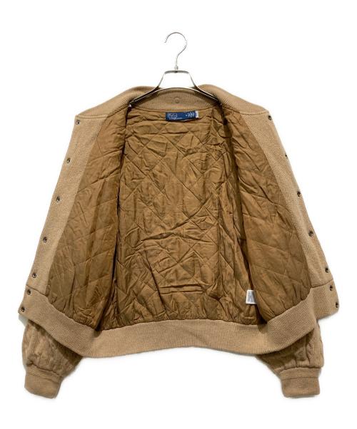 POLO RALPH LAUREN（ポロ・ラルフローレン）POLO RALPH LAUREN (ポロ・ラルフローレン) ウールカシミヤボンバージャケット ブラウン サイズ:Mの古着・服飾アイテム