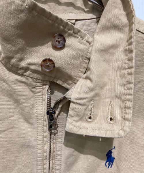 POLO RALPH LAUREN（ポロ・ラルフローレン）POLO RALPH LAUREN (ポロ・ラルフローレン) コットンキャンバスジャケット ベージュ サイズ:Sの古着・服飾アイテム