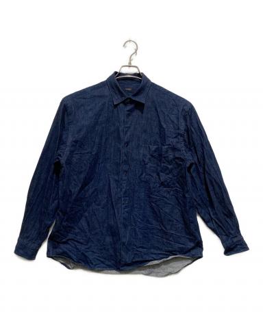 COMOLI ダークブルー デニム長袖シャツ　サイズ４　美品 中古・古着通販】COMOLI (コモリ) デニム コモリ シャツ インディゴ