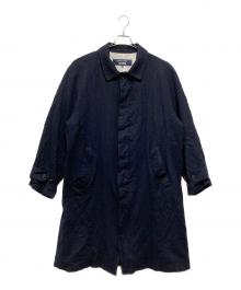 COMME des GARCONS HOMME（コムデギャルソン オム）の古着「25AWウールサージ製品縮絨 コート」｜ネイビー
