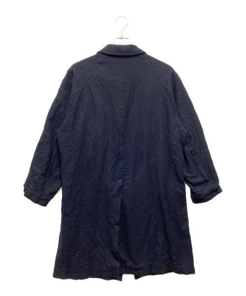 COMME des GARCONS HOMME（コムデギャルソン オム）COMME des GARCONS HOMME (コムデギャルソン オム) 25AWウールサージ製品縮絨 コート ネイビー サイズ:Ｓの古着・服飾アイテム