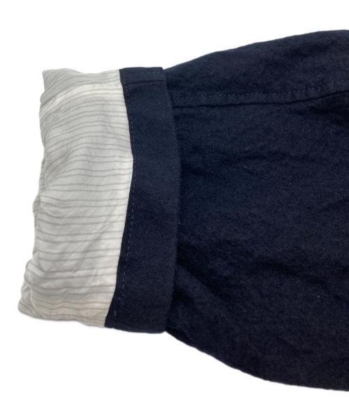 COMME des GARCONS HOMME（コムデギャルソン オム）COMME des GARCONS HOMME (コムデギャルソン オム) 25AWウールサージ製品縮絨 コート ネイビー サイズ:Ｓの古着・服飾アイテム