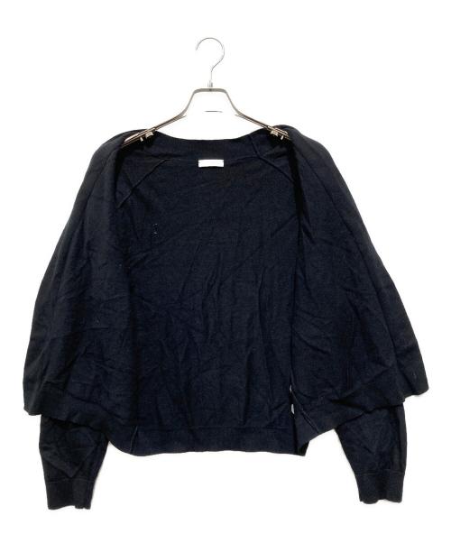 ATON（エイトン）ATON (エイトン) ウール和紙オーバーサイズカーディガン ブラック サイズ:02の古着・服飾アイテム