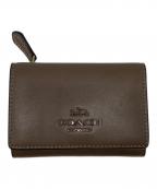 COACHコーチ）の古着「3つ折り財布」｜ブラウン
