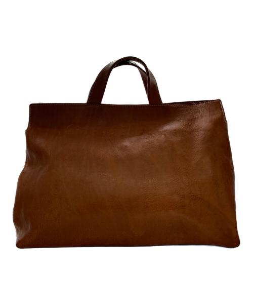 genten（ゲンテン）genten (ゲンテン) レザーハンドバッグ ブラウンの古着・服飾アイテム