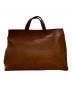 genten (ゲンテン) レザーハンドバッグ ブラウン：18000円