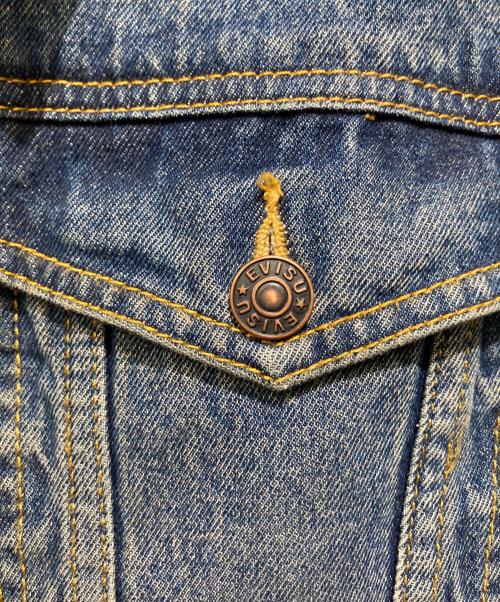 EVISU（エヴィス）EVISU (エヴィス) バラ刺繍スタッズデニムジャケット インディゴ サイズ:Mの古着・服飾アイテム