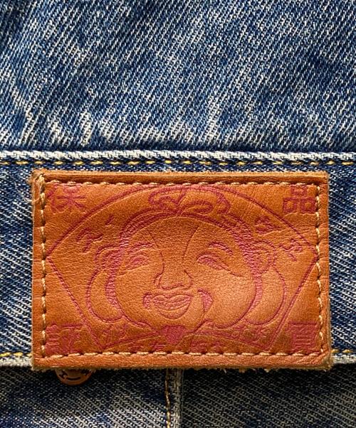 EVISU（エヴィス）EVISU (エヴィス) バラ刺繍スタッズデニムジャケット インディゴ サイズ:Mの古着・服飾アイテム