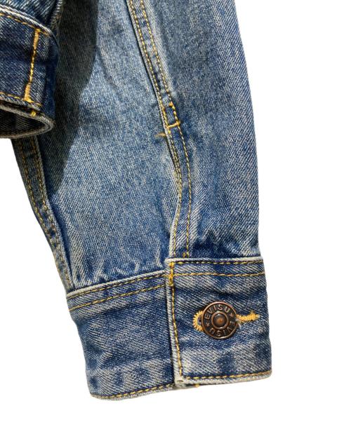 EVISU（エヴィス）EVISU (エヴィス) バラ刺繍スタッズデニムジャケット インディゴ サイズ:Mの古着・服飾アイテム