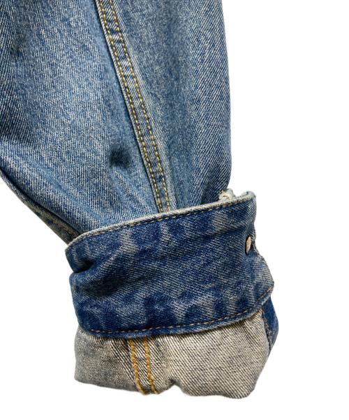 EVISU（エヴィス）EVISU (エヴィス) バラ刺繍スタッズデニムジャケット インディゴ サイズ:Mの古着・服飾アイテム